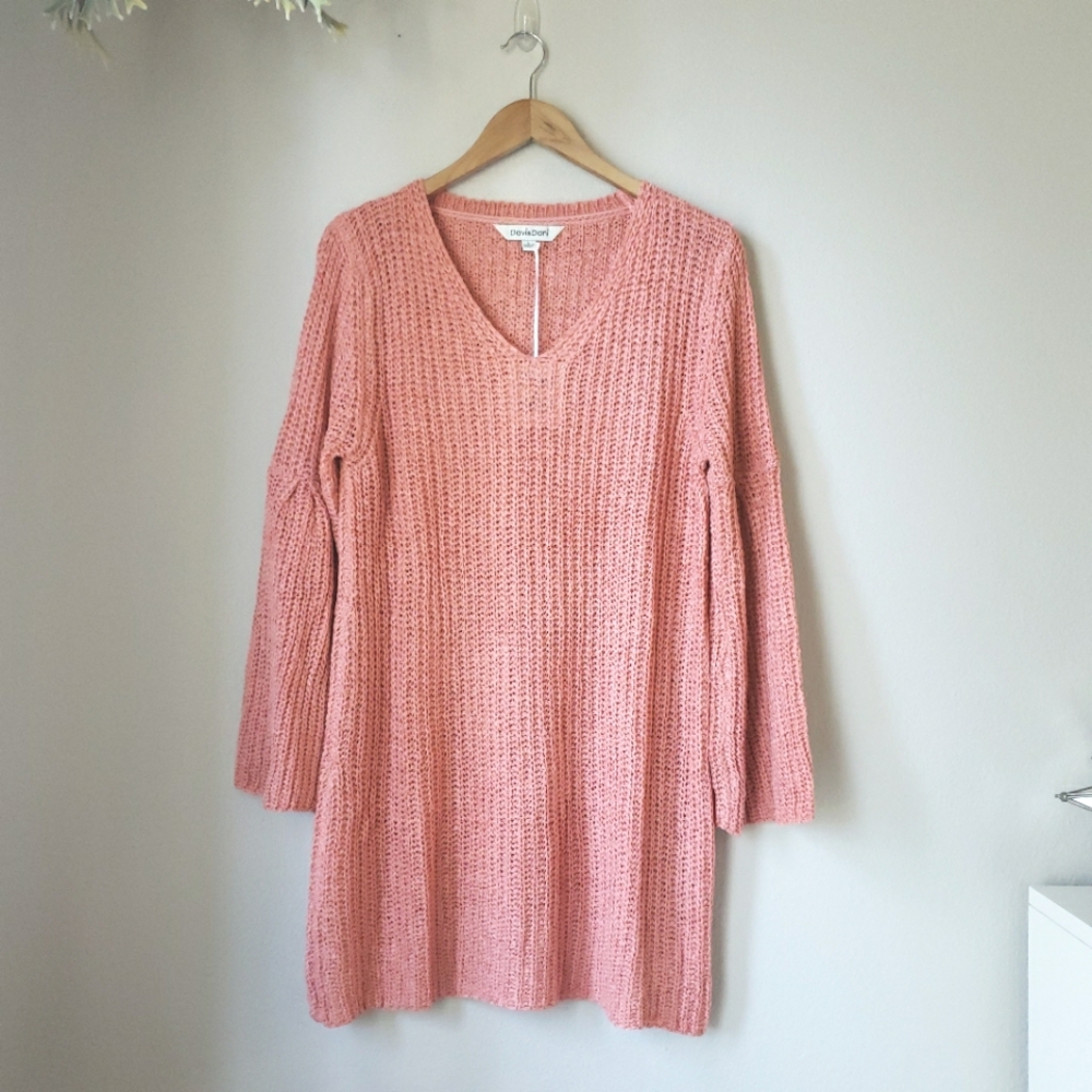 ❗SOLD❗Bell Sleeve Knit Sweater Tunic - Picture 3 of 9